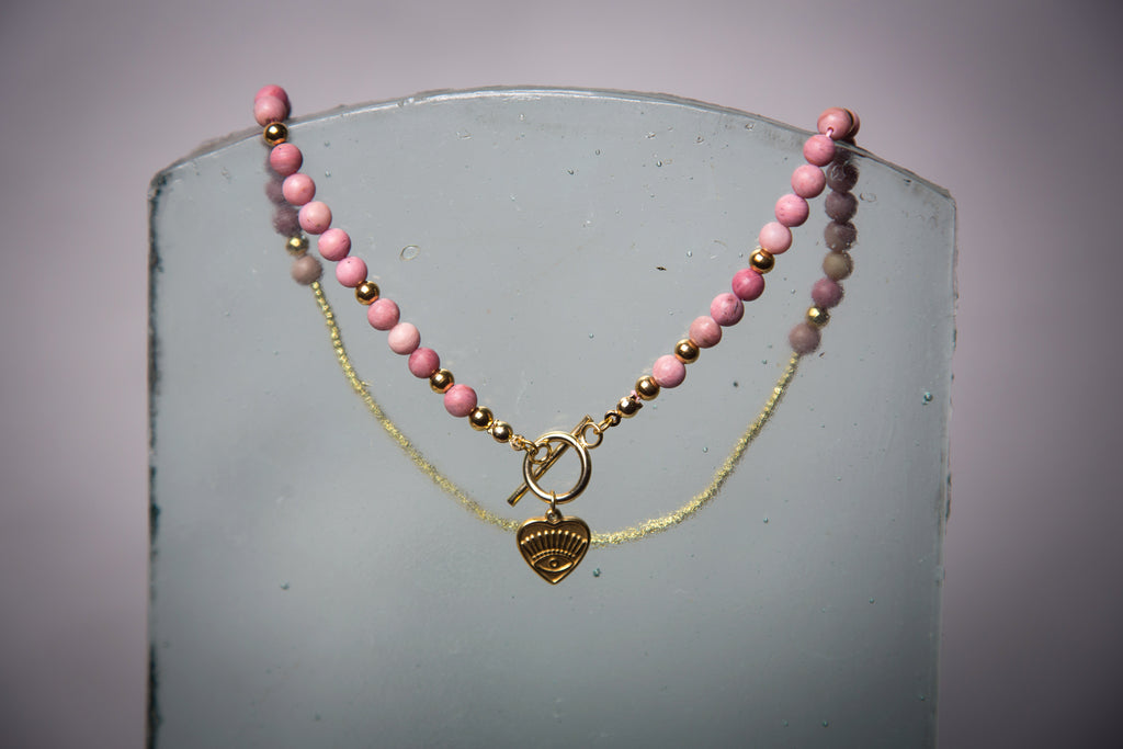 Naszyjnik Inner Heart z rodonitem