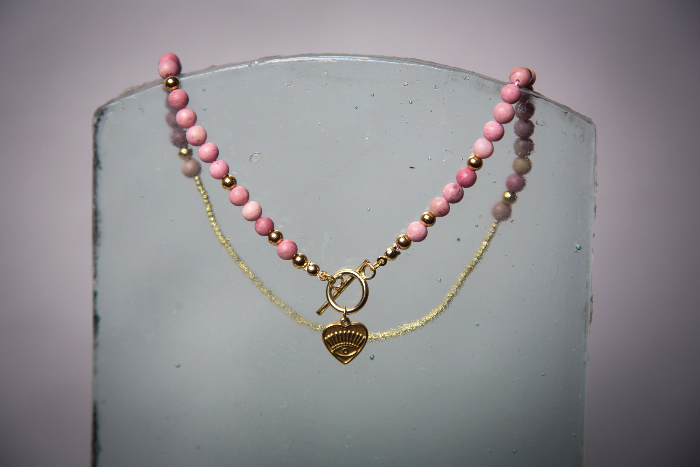 Naszyjnik Inner Heart z rodonitem