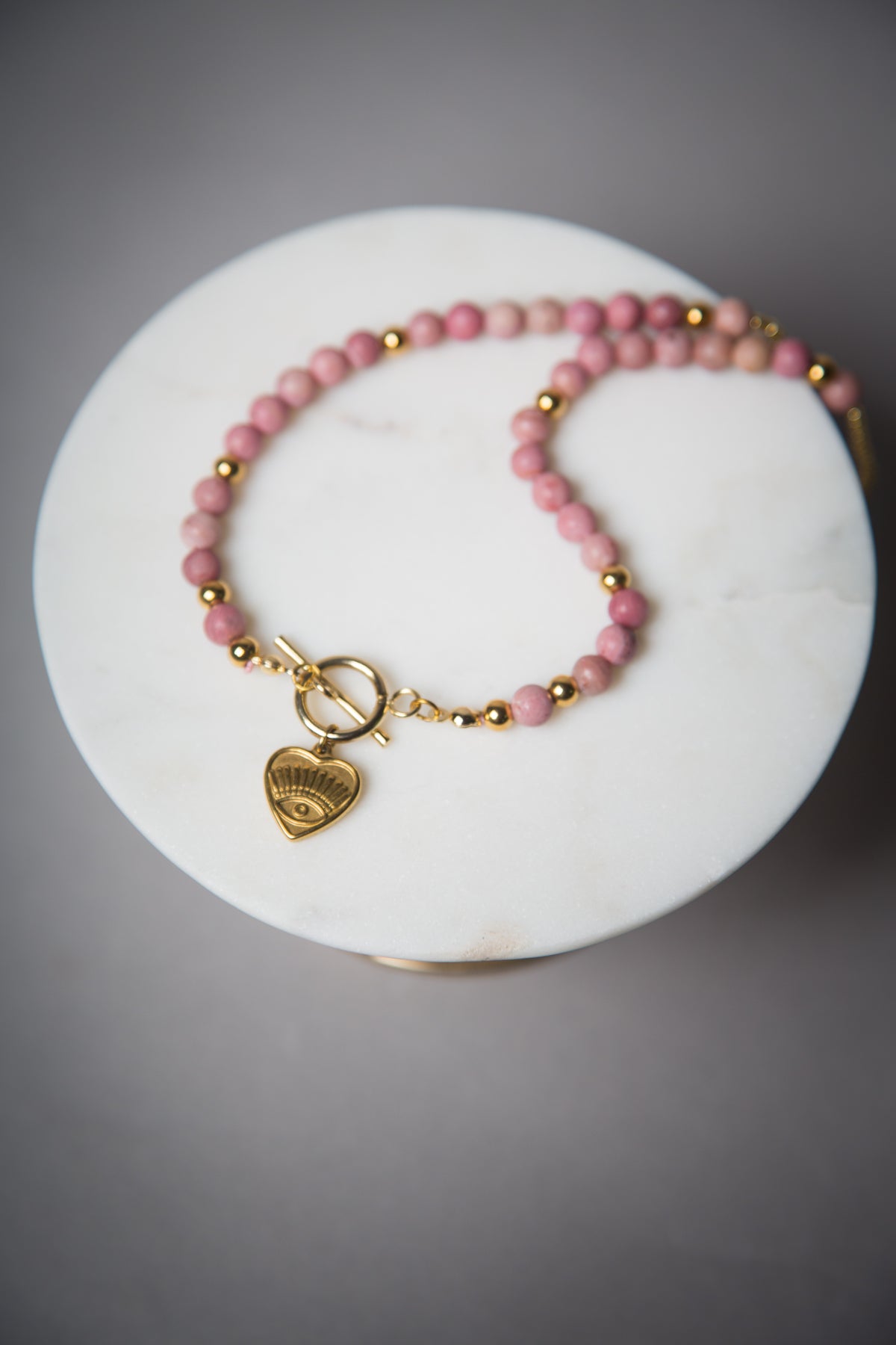 Naszyjnik Inner Heart z rodonitem